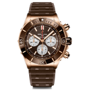 BRT Super Chronomat B01 44 with Brown Rubber Strap