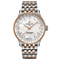 BRT Navitimer Automatic 36mm Watch with Mother-of-Pearl Dial