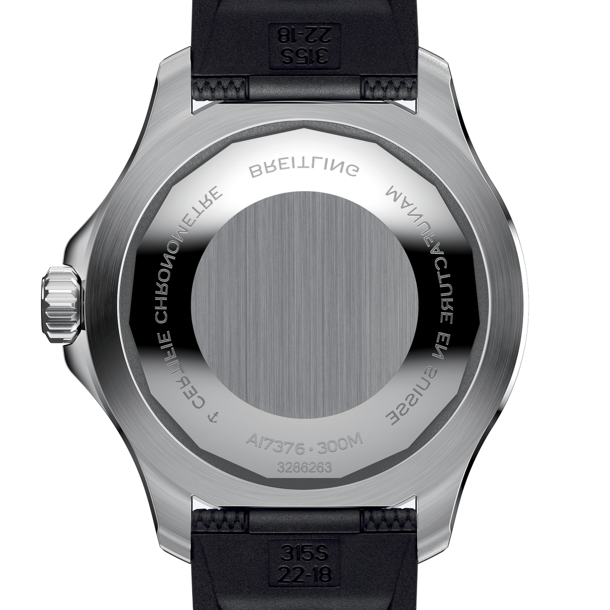 BRT Superocean Turquoise on Rubber Watch, 44mm