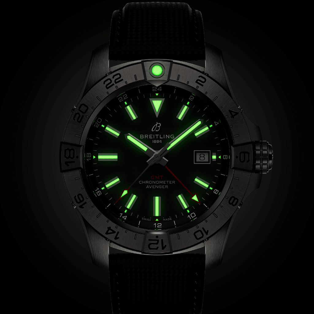 BRT Avenger Automatic GMT 44 Watch with Black Dial