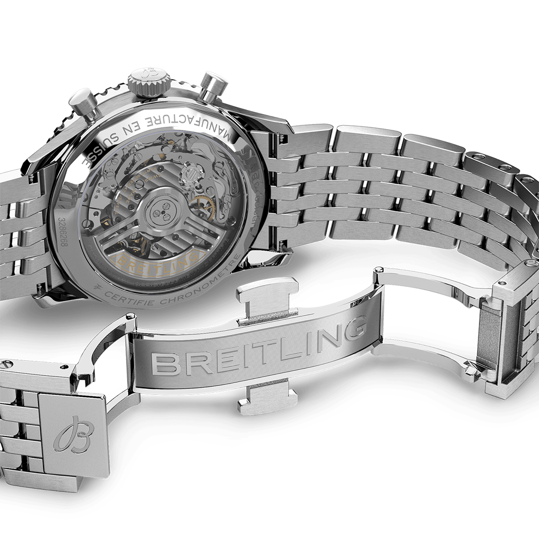 BRT Navitimer B01 Chronograph 41 Watch with Ice Blue Dial