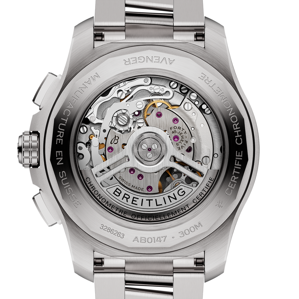 BRT Avenger B01 Chronograph 44mm Watch with Green Dial