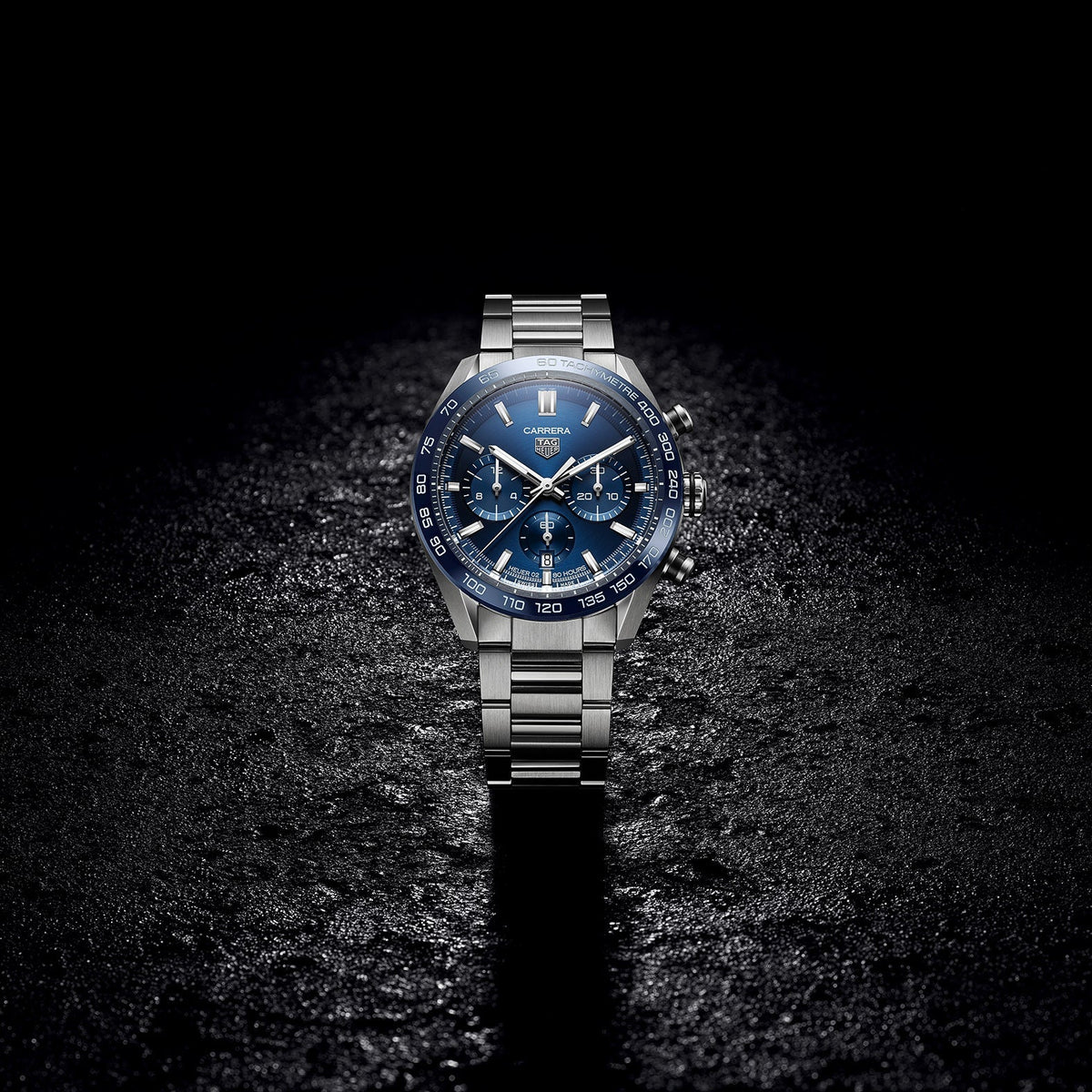 TGHR Carrera Men's Automatic Sports Chronograph 44mm Blue Dial Watch