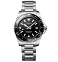 LNGS Hydroconquest 39mm Watch with Stainless Steel Bracelet