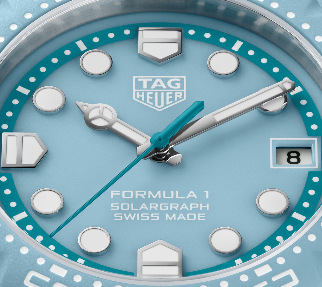 TGHR Formula 1 Solargraph Watch with Light Blue Dial, Limited Edition