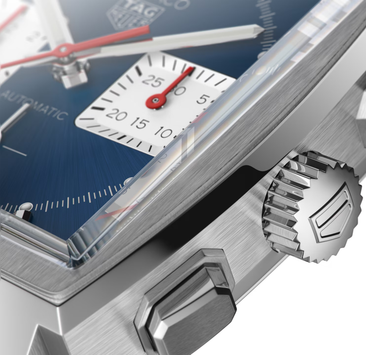 TGHR Monaco Chronograph Watch with Blue Dial