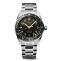 LNGS Spirit Zulu Time 39mm Watch with Green Bezel