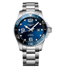 LNGS Hydroconquest 43mm Watch with Sunray Blue Dial