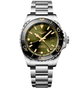 LNGS Hydroconquest 41mm Watch with Stainless Steel Bracelet
