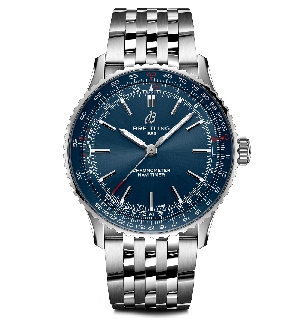 BRT Navitimer Automatic 41 Watch with Blue Dial