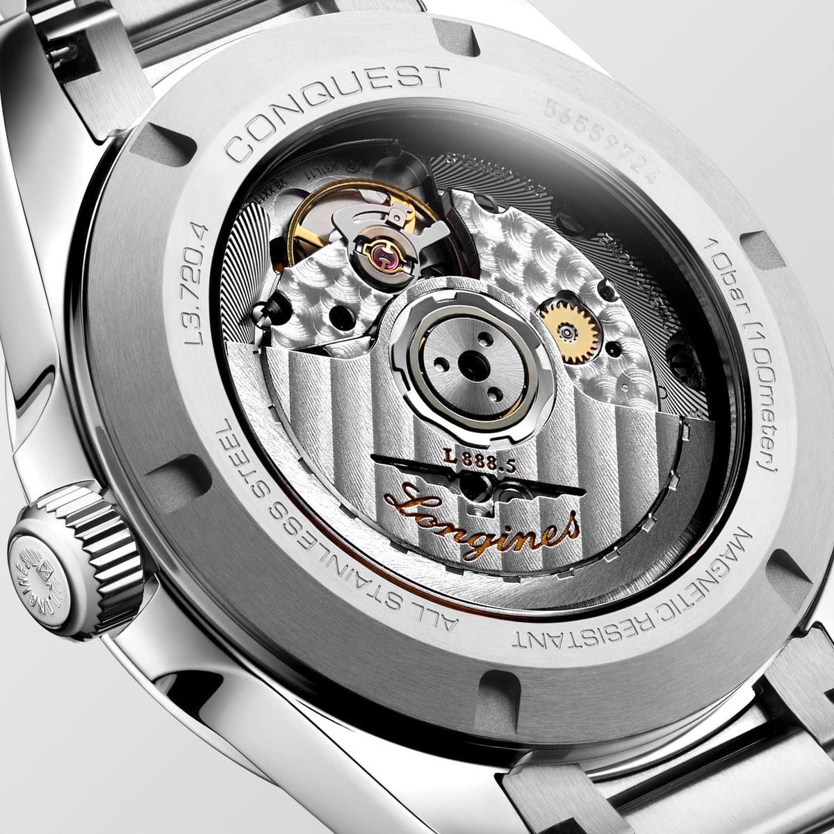 LNGS Conquest 38mm Watch with Sunray Silver Dial