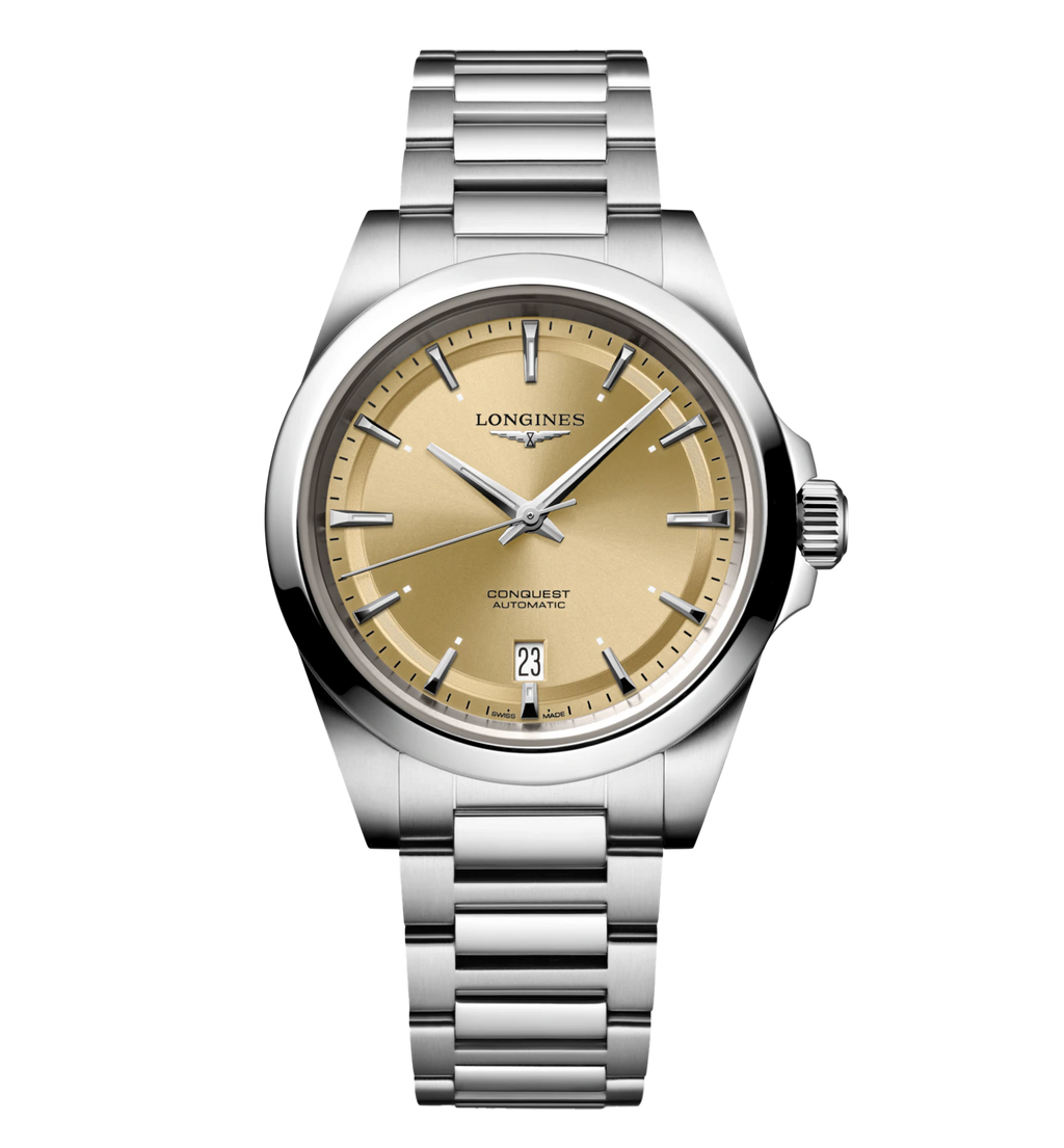 LNGS Conquest 38mm Watch with Champagne Dial