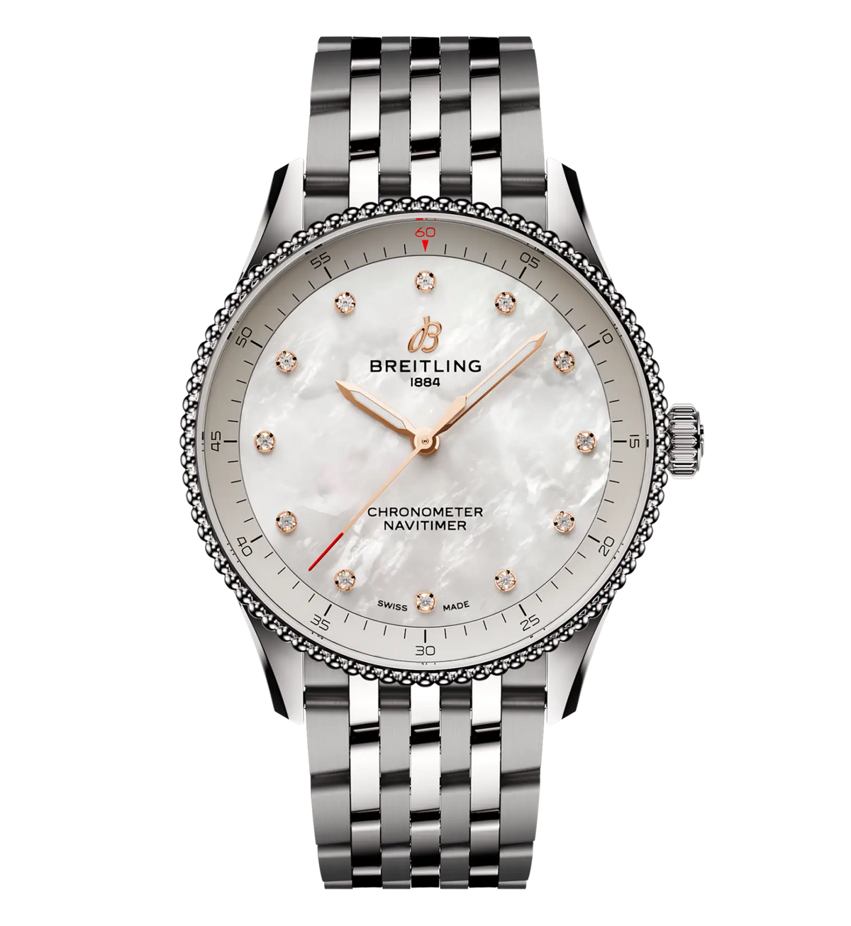 BRT Navitimer 32 Watch with Mother of Pearl Dial