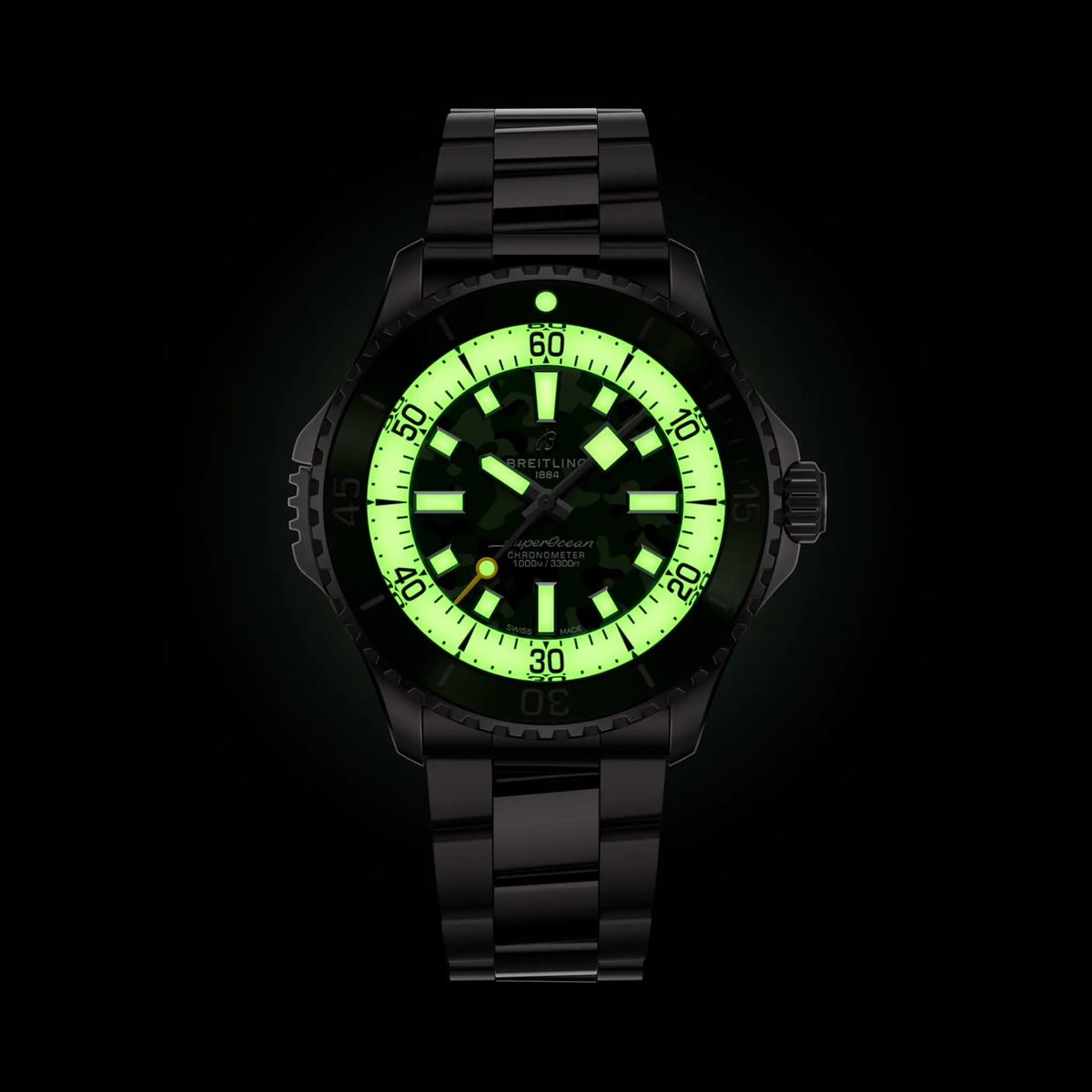 BRT Superocean Automatic 46 Super Diver Watch with Titanium Bracelet