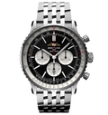 BRT Navitimer B01 Chronograph 46 Watch with Black Dial