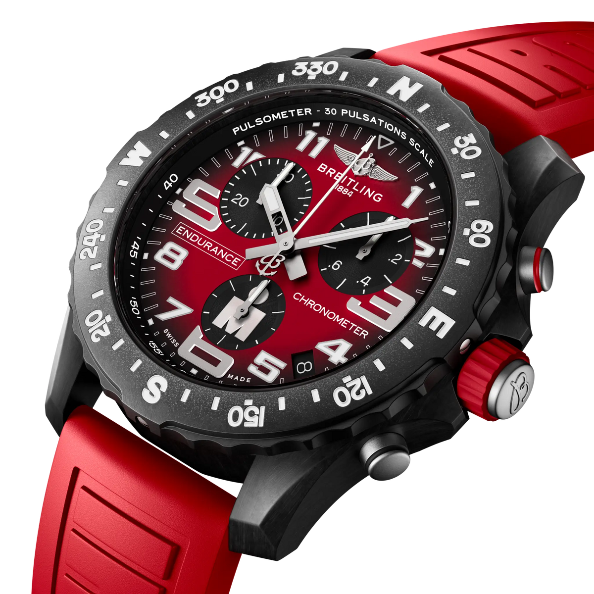 BRT Endurance Pro 44 IRONMAN® Watch with Red Dial