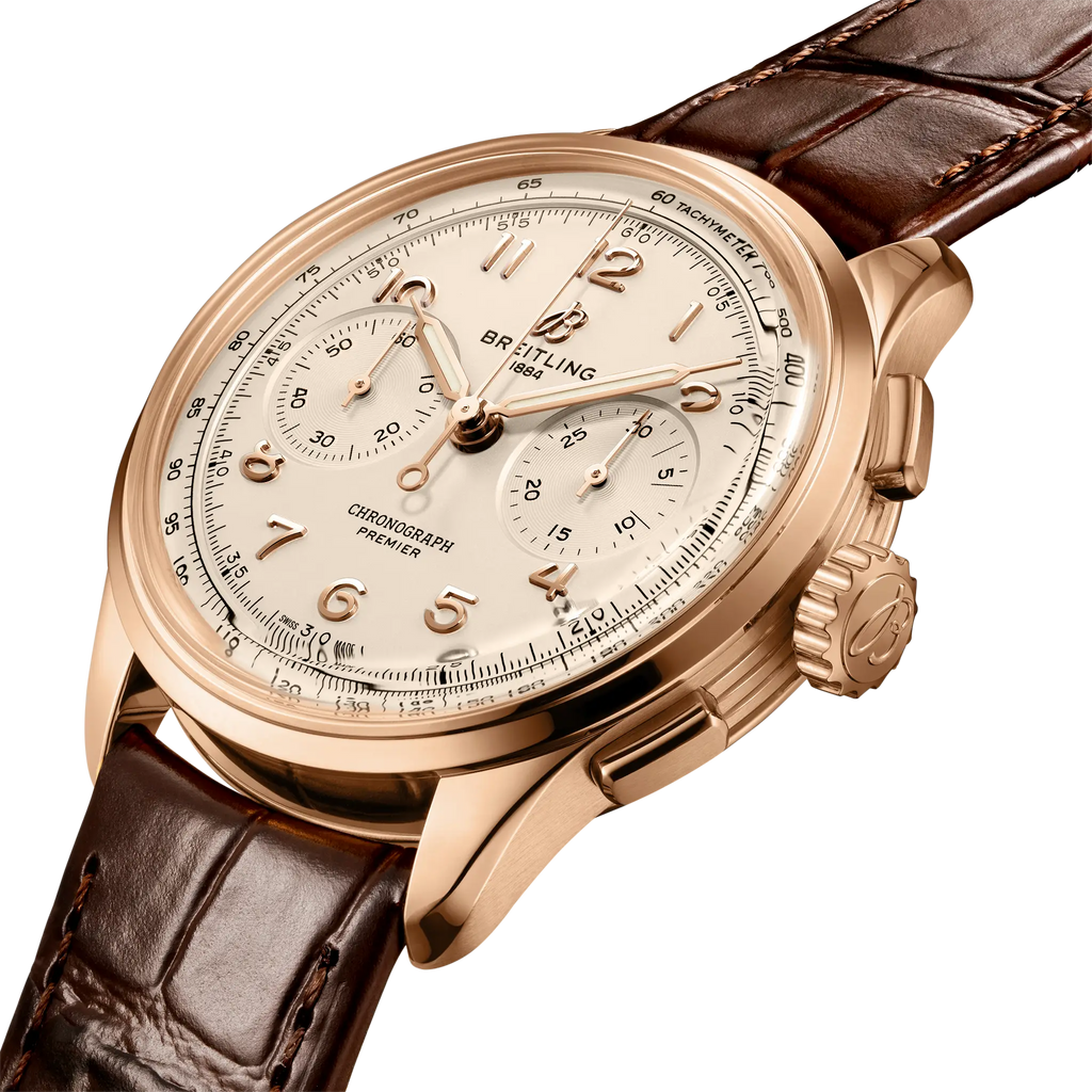 BRT Premier B09 Chronograph 40 Watch with Cream Dial