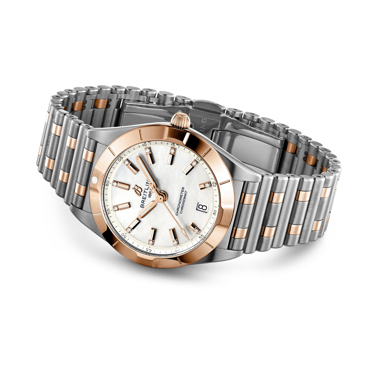 BRT Chronomat 32 Watch with Diamonds