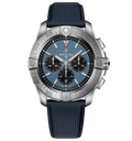 BRT Super Avenger B01 Chronograph 46 Watch with Blue Leather Strap