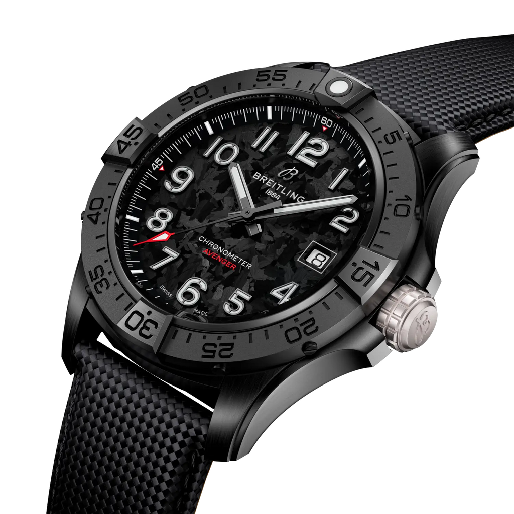 BRT Avenger Automatic 42 Night Mission Watch with Carbon Dial