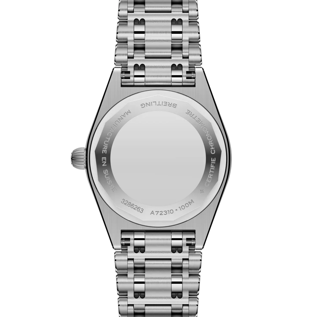 BRT Chronomat 28 Watch with Blue Mother of Pearl Dial