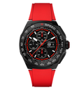 TGHR Formula 1 Chronograph Watch with Red Rubber Strap