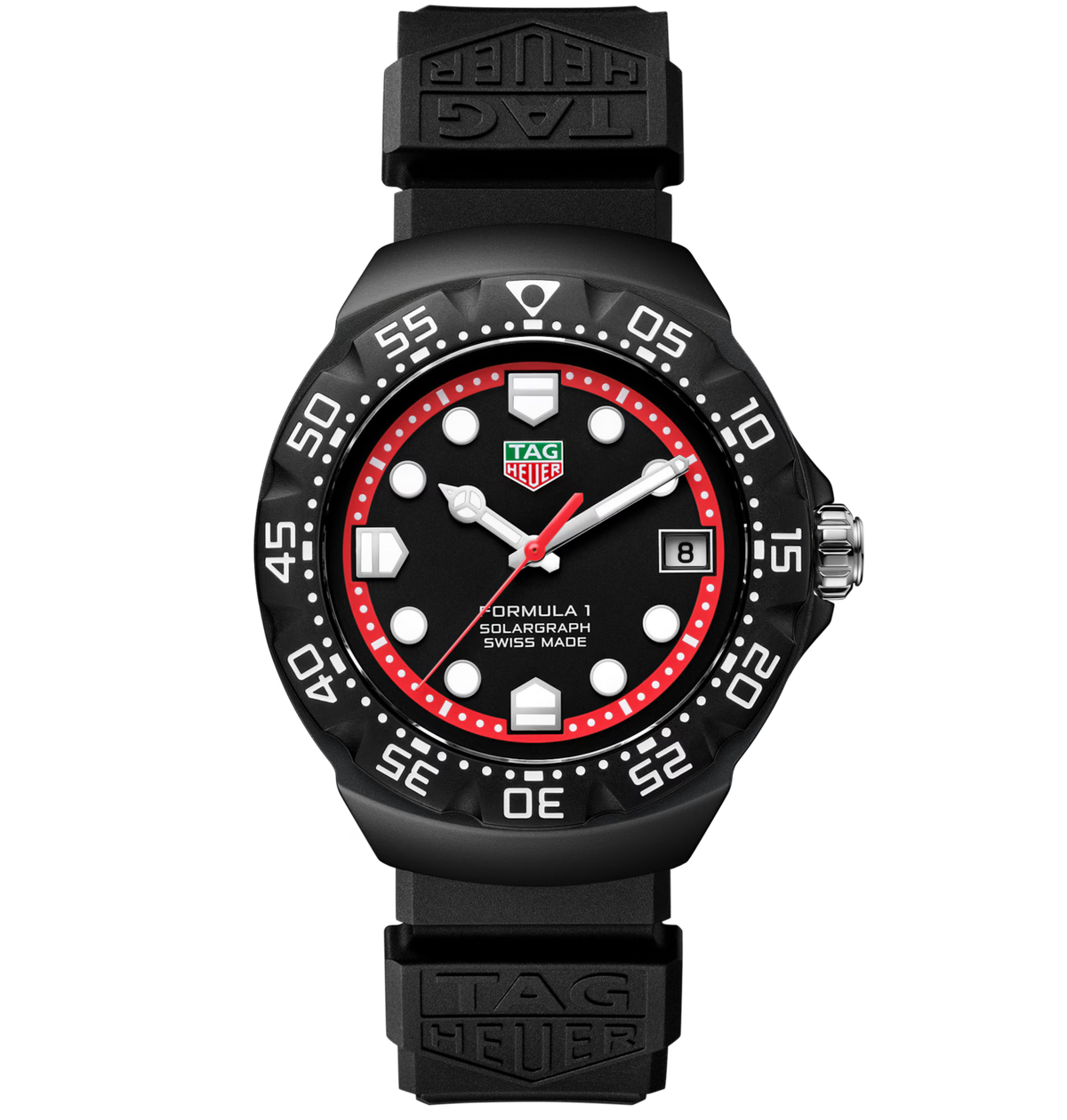 TGHR Formula 1 Solargraph Watch with Black Dial, Limited Edition