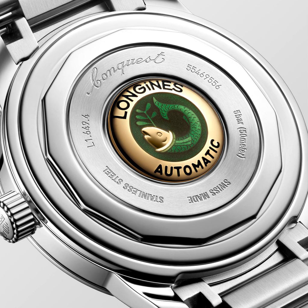 LNGS Conquest Heritage 38mm Watch with Green Dial