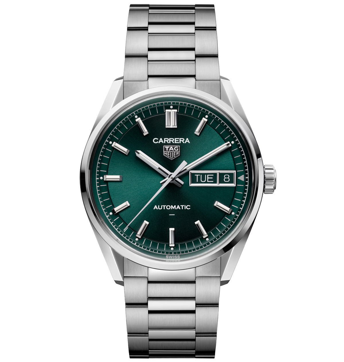 TGHR Carrera Day-Date Watch with Deep Green Dial