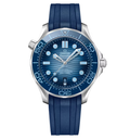 OMG Seamaster Diver 300m, 42mm with Blue Rubber Strap