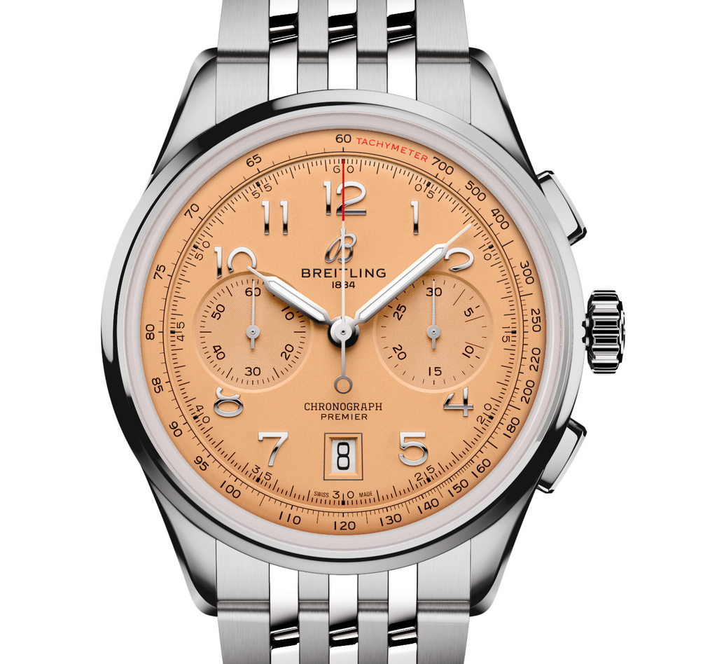 BRT Premier B01 Chronograph 42mm Watch with Copper Dial