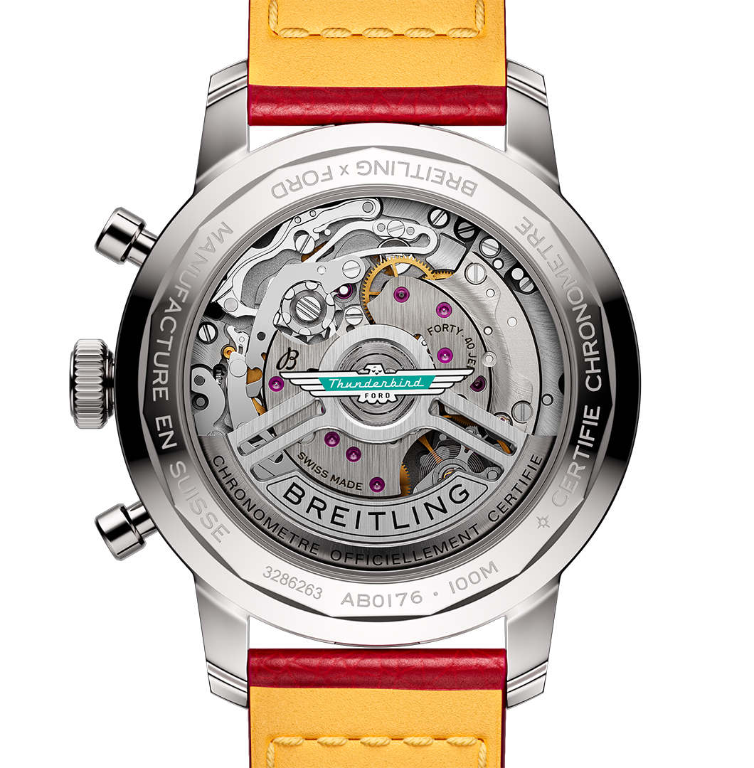 BRT Top Time B01 Ford Thunderbird 41mm Watch with White Dial
