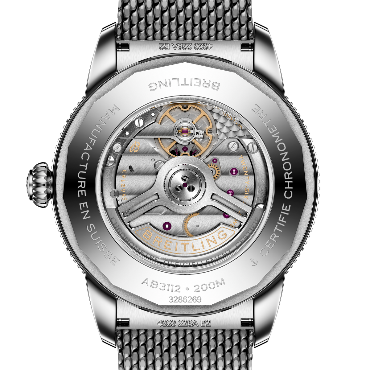 BRT Superocean Heritage B31 Automatic 44 Watch with Black Dial