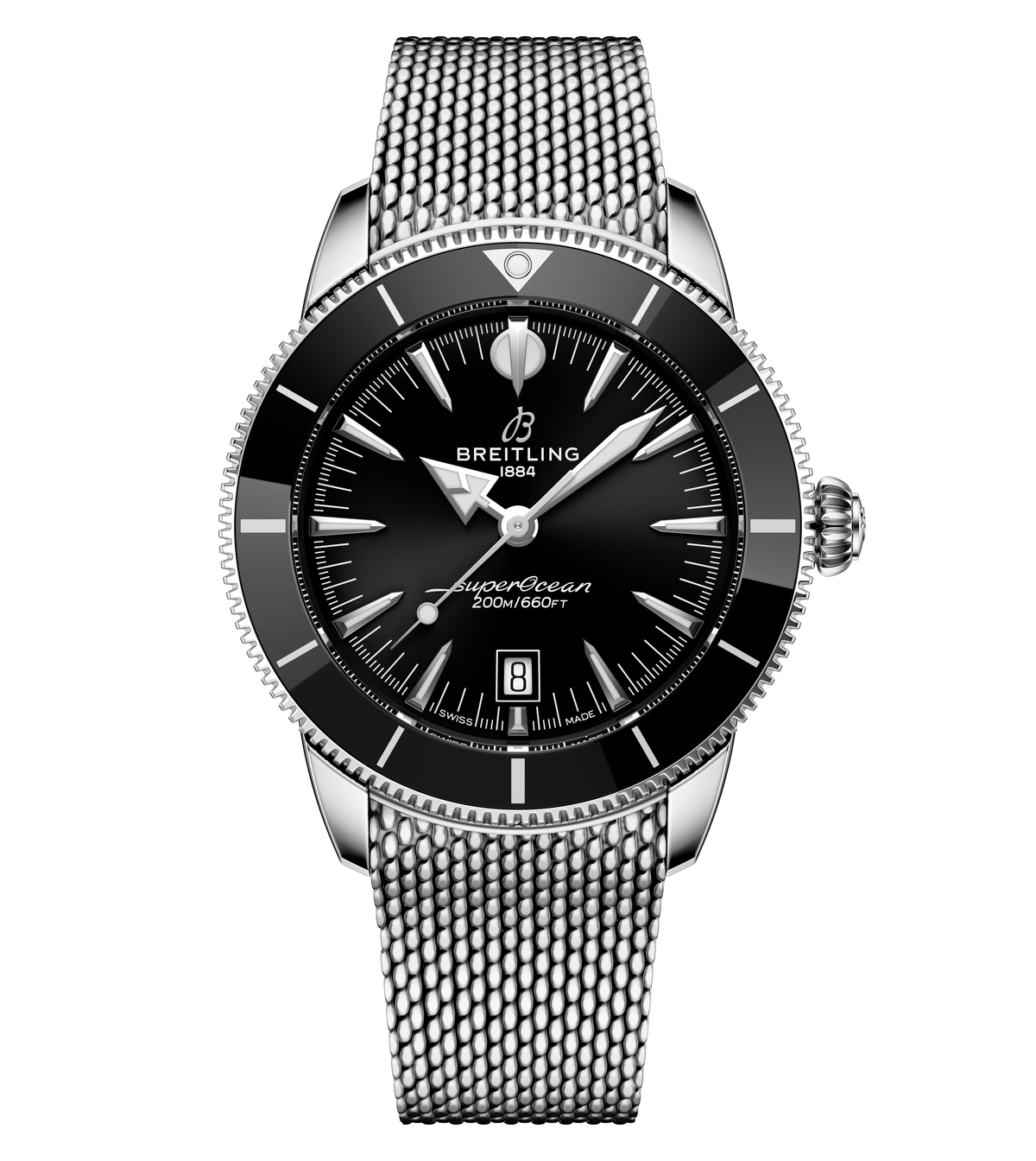 BRT Superocean Heritage B31 Automatic 44 Watch with Black Dial