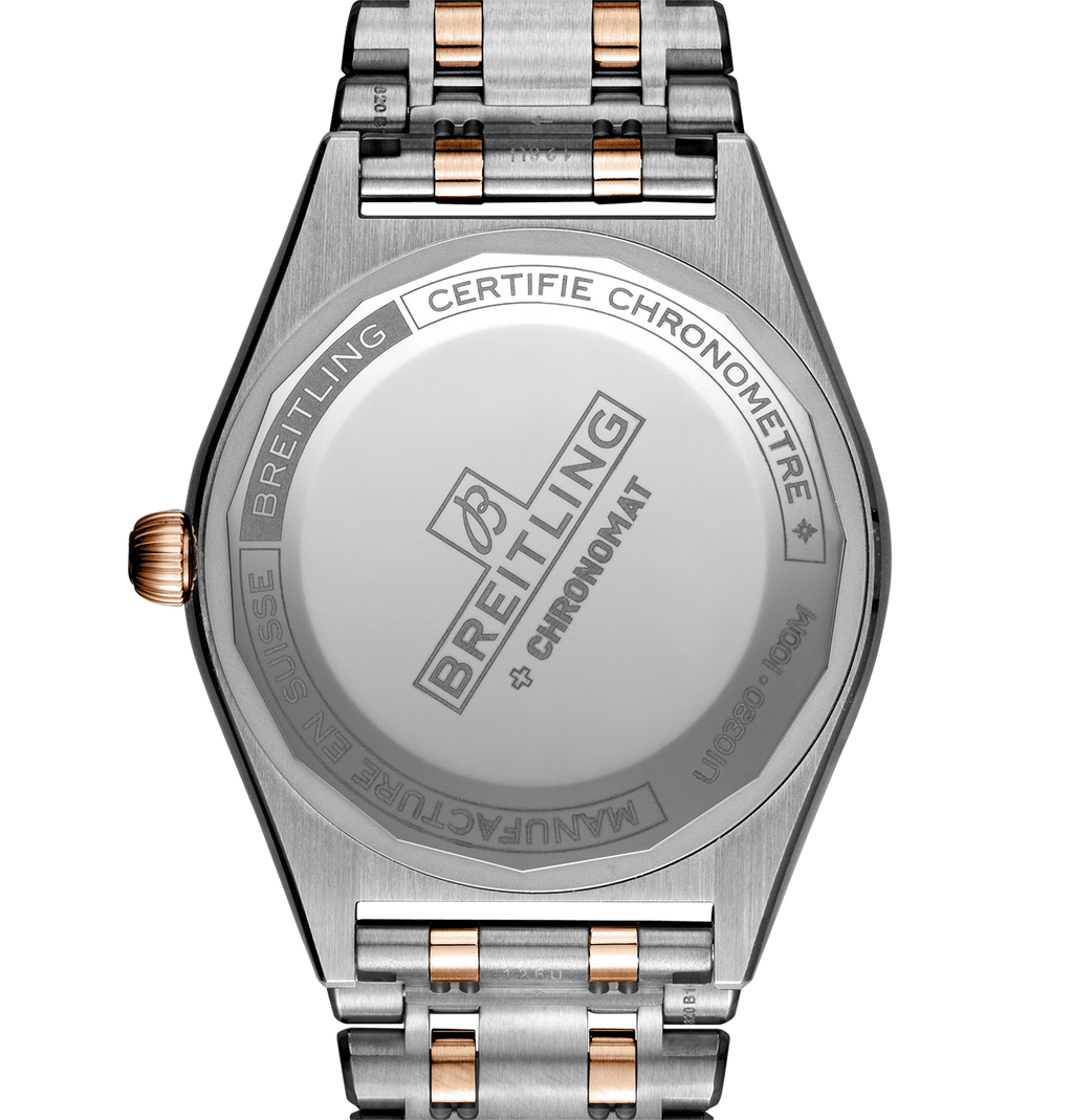 BRT Chronomat Automatic 36mm Watch with Mother of Pearl Dial