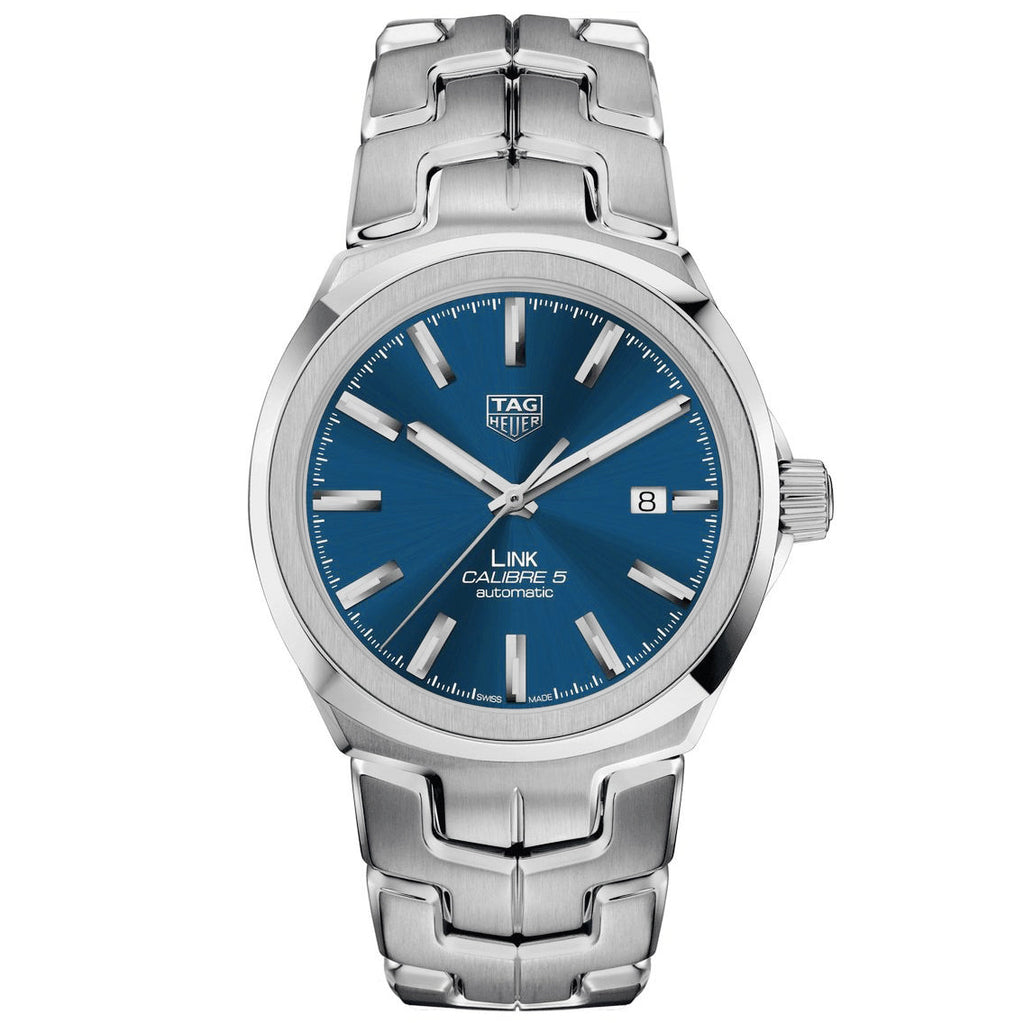 TGHR Link Men's Calibre 5 Date Automatic Blue Sunray Dial Watch