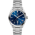 TGHR Carrera Calibre 7 Twin Time Automatic Men's Blue Dial Watch, 41mm