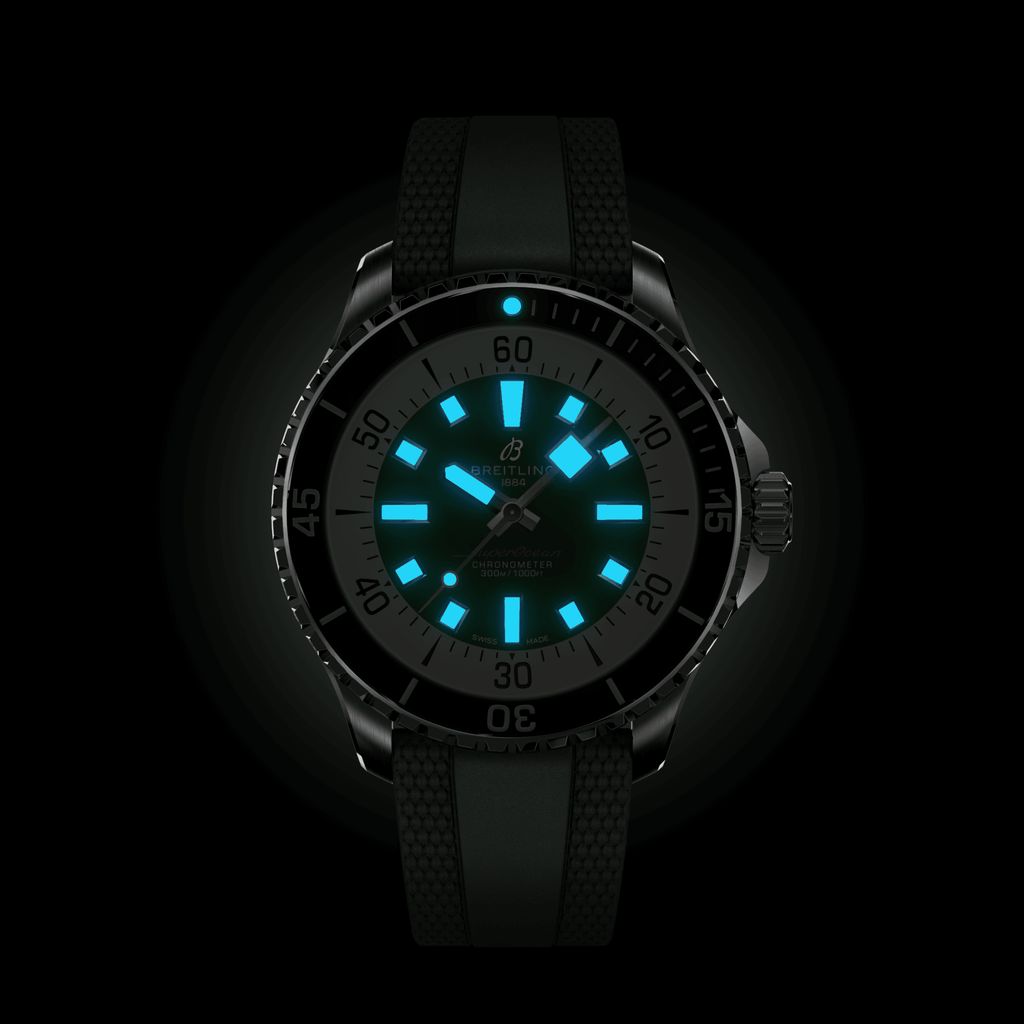 BRT Superocean Green on Rubber Watch, 44mm