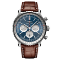 BRT Navitimer B01 Watch with Alligator Strap, 46mm