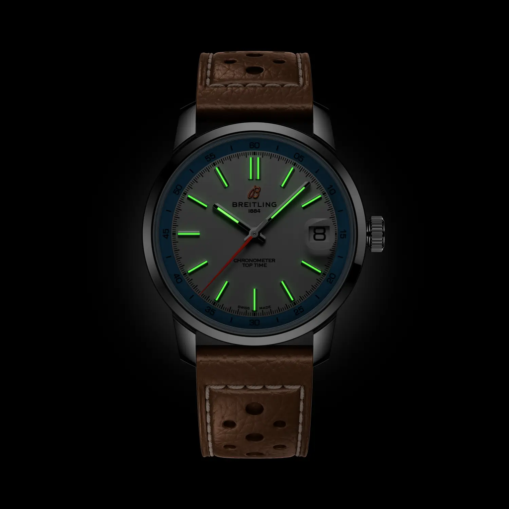 BRT Top Time B31 38mm Watch with Brown Leather Strap