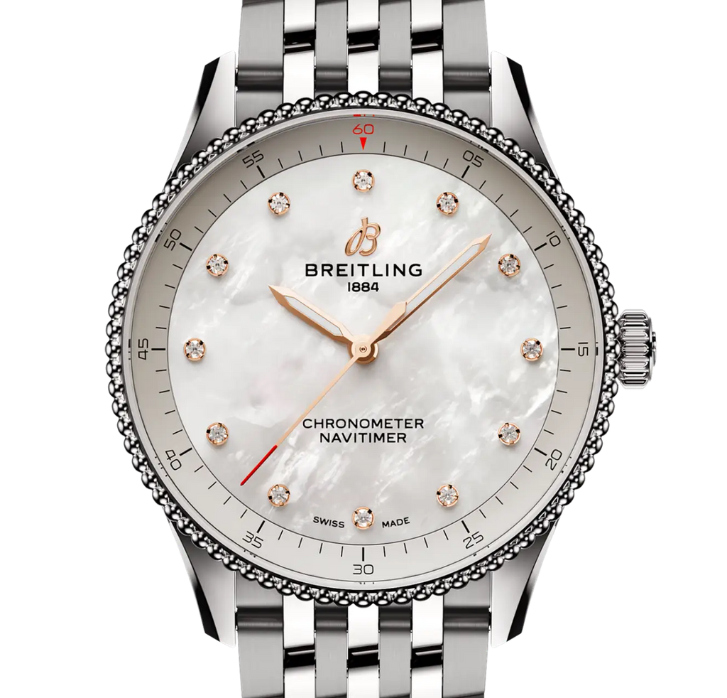 BRT Navitimer 32 Watch with Mother of Pearl Dial