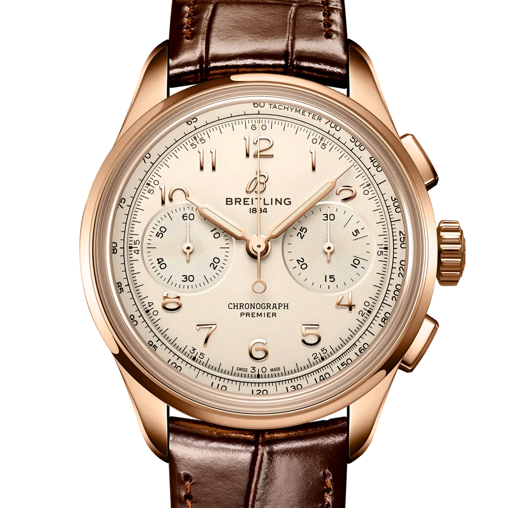 BRT Premier B09 Chronograph 40 Watch with Cream Dial