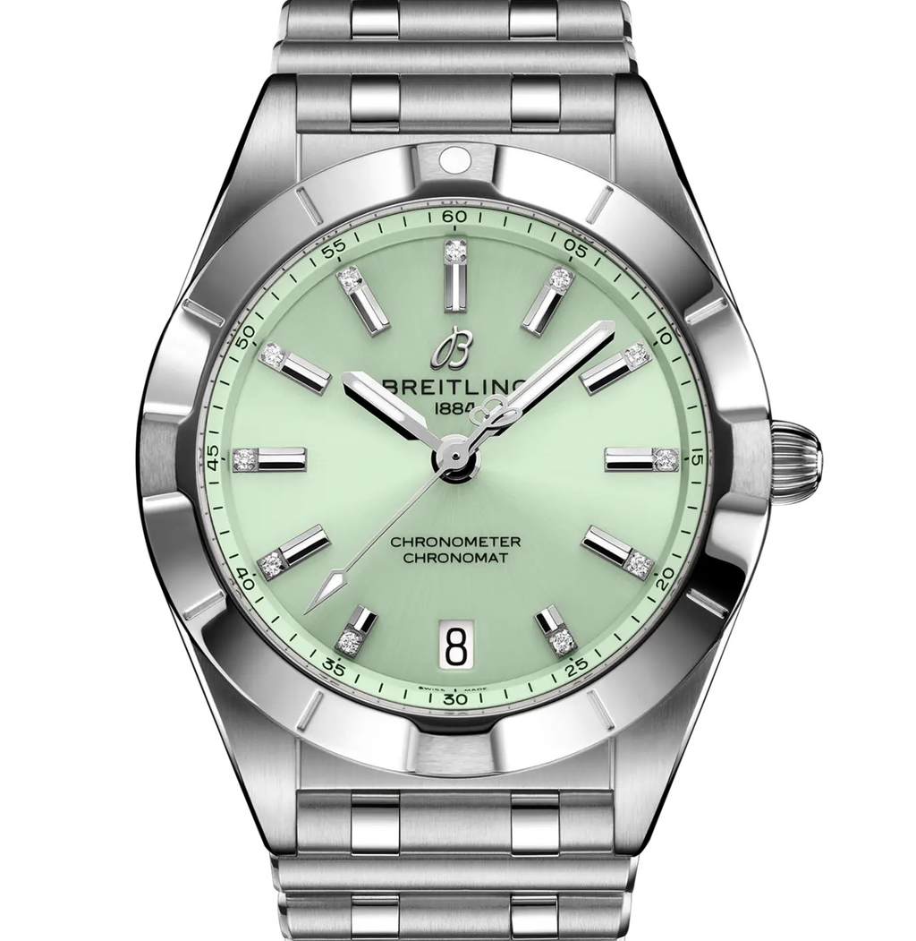 BRT Chronomat 32 Watch with Seafoam Green Dial