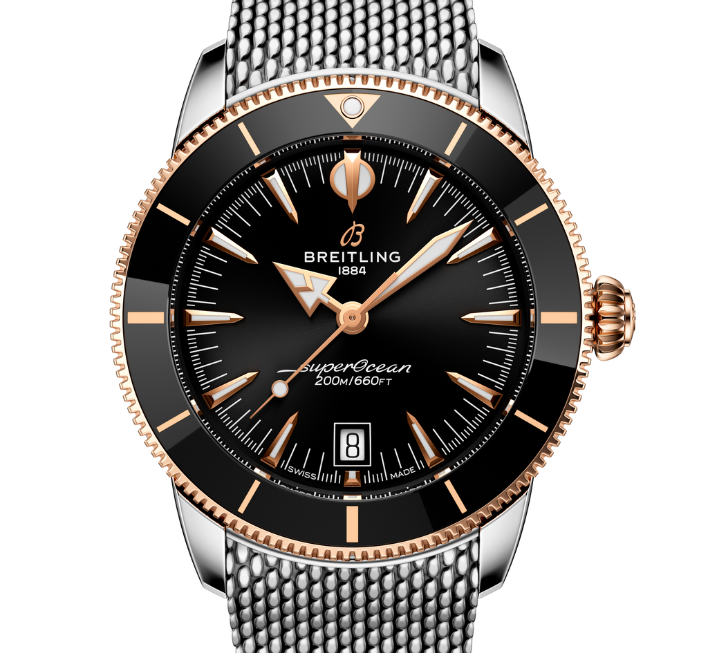 BRT Superocean Heritage B31 Automatic 42 Watch with Mesh Bracelet
